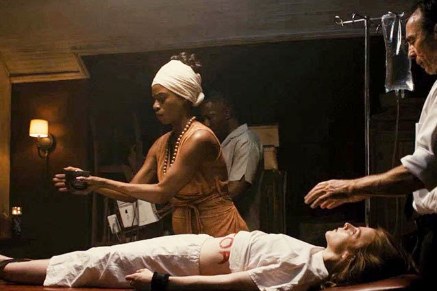 Fig. 7: The Last Exorcism Part II offers the rare instance of a woman attempting to perform an exorcism ritual, which might account for the fact that it fails.